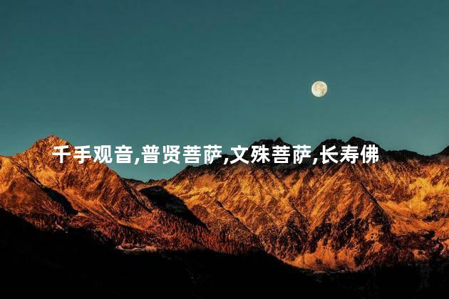 千手观音普贤菩萨文殊菩萨长寿佛度母这五尊佛像的寓意是什么