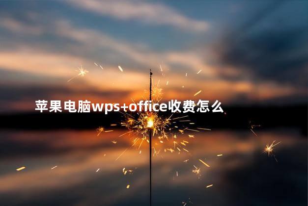 苹果电脑wps+office收费怎么取消